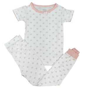 MILKBERRY Girls Bamboo Flower Pajama Set Size 5T